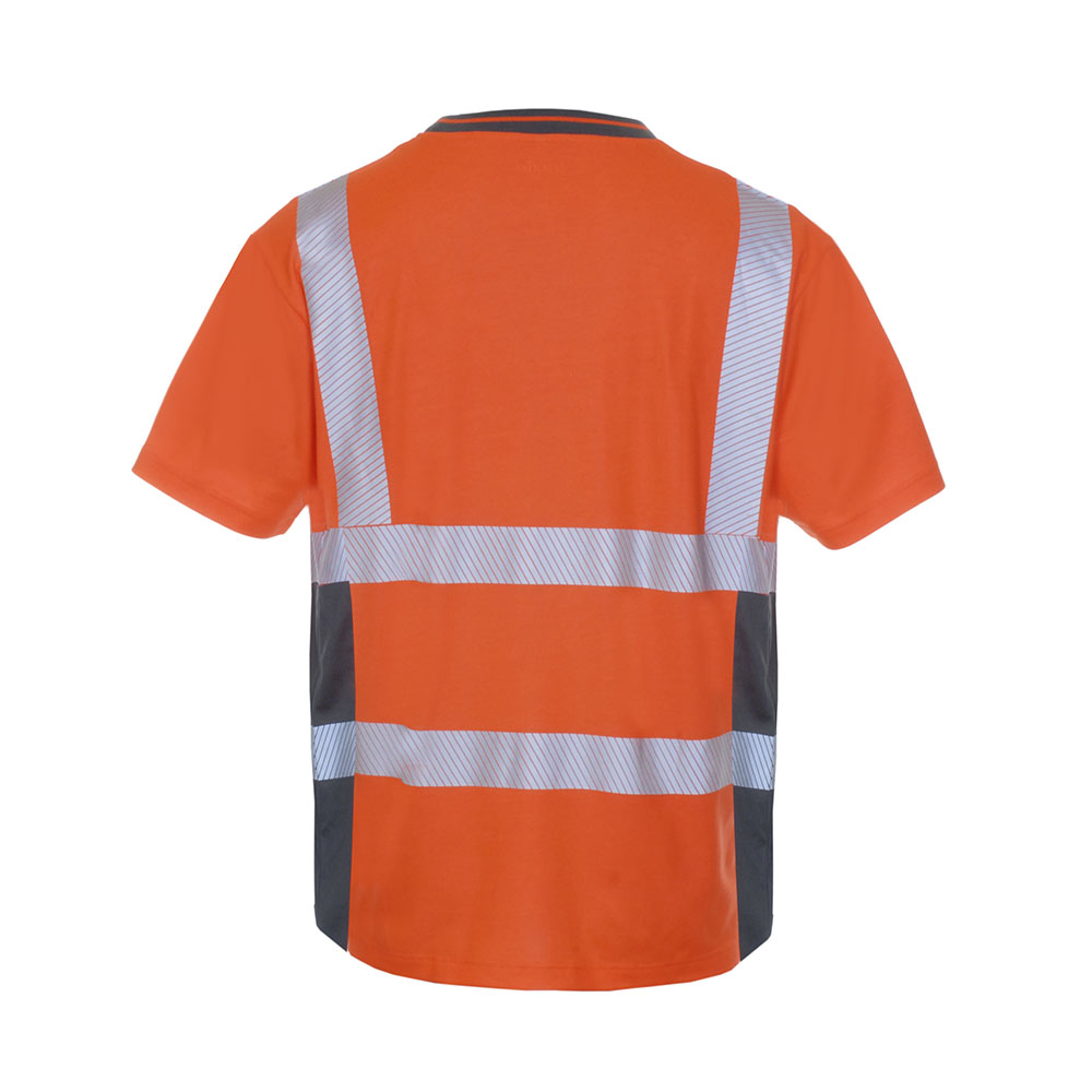 LeiKaTex® BRIGHT LINE T-Shirt EN ISO 20471 Klasse 2 warnorange