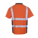 LeiKaTex® BRIGHT LINE Polo-Shirt EN ISO 20471 Klasse 2 warnorange