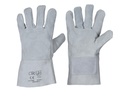 R.L. 5-Finger-Spaltlederhandschuh natur Länge 35 cm CE CAT 2 EN 12477 A+B