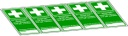 Sicherheitssiegel für Verbandkasten 70x30 - Bogen á 5 Stück