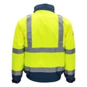 NITRAS® 7141 MOTION TEX VIZ PLUS Warn-Pilotenjacke neongelb/marineblau EN ISO 13688 EN ISO 20471 EN 343 OEKO-TEX