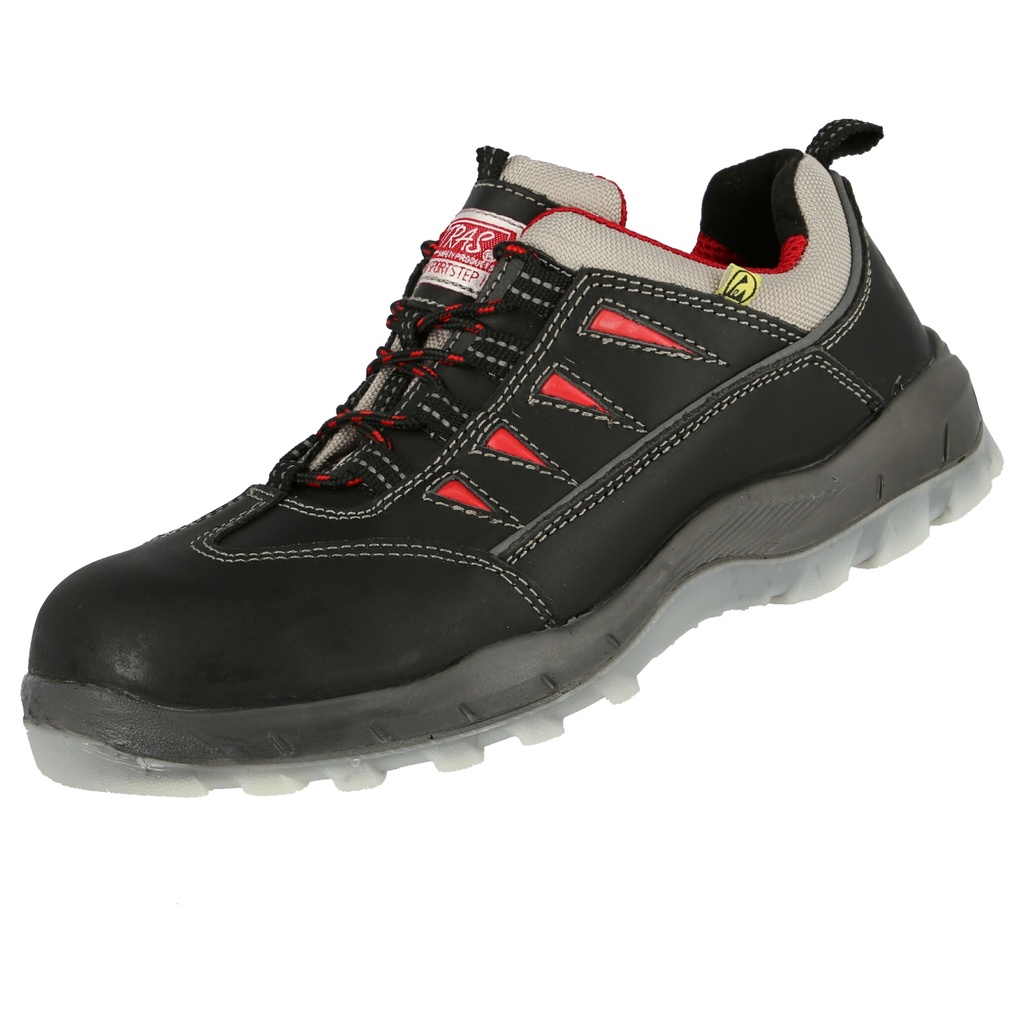 NITRAS® 7300 SPORT STEP S3 Sicherheitshalbschuhe schwarz EN ISO 20345 EN 61340-4-3 DGUV Regel 112-191
