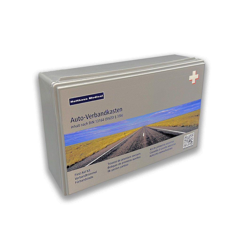 HOLTHAUS Klassik Verbandkasten grau Inhalt nach DIN 13 164 PZN: 7761297