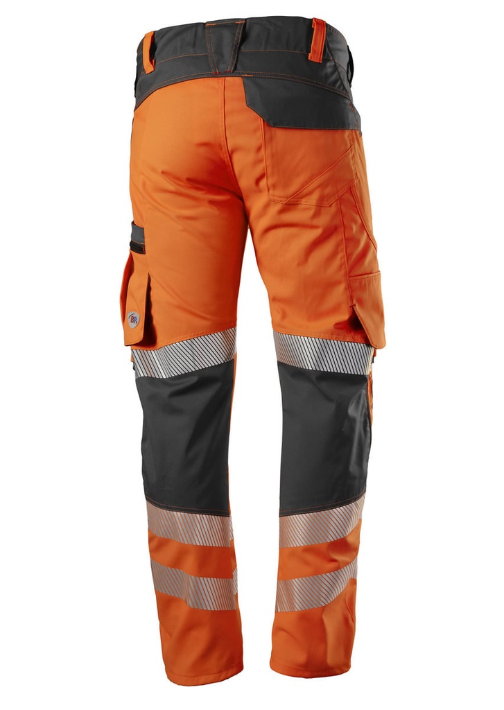 BProtected® Hi-Vis Stretch Warnschutz-Stretch-Hose mit Knietaschen 2040 844