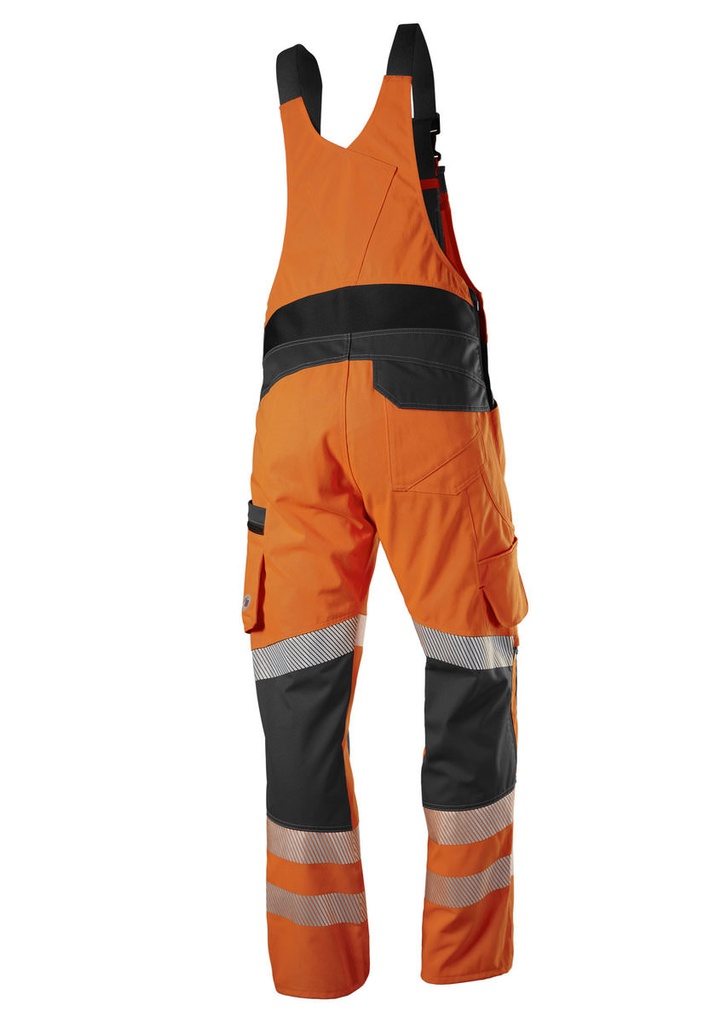 BProtected® Hi-Vis Stretch Warnschutz-Stretch-Latzhose mit Knietaschen 2041 844