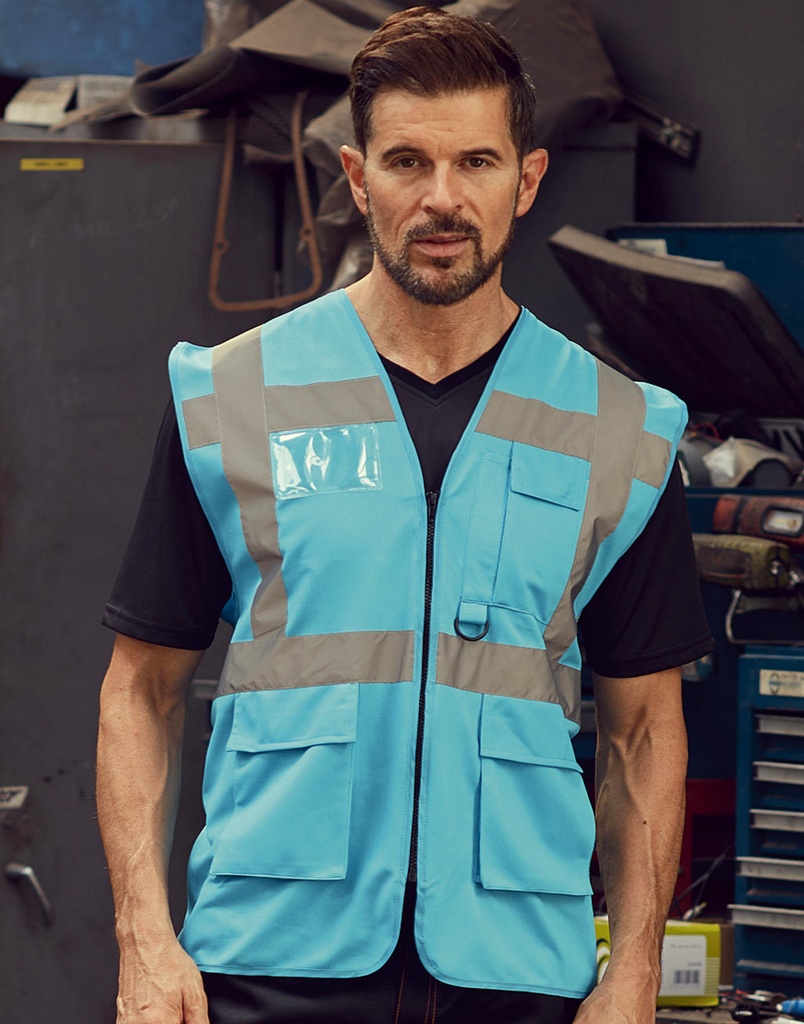 YOKO Workwear Fluo Executive Waistcoat