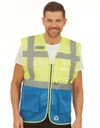 YOKO Workwear Fluo Open Mesh Executive Waistcoat