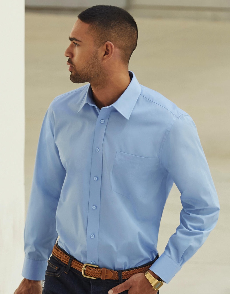 FRUIT OF THE LOOM Poplin Shirt LS