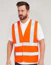 UCC Workwear 4-Band Safety Waistcoat Class 2