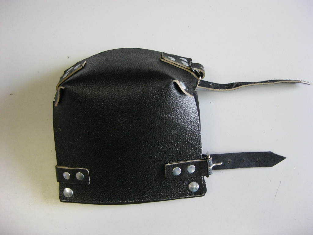 Knieschützer aus Rindsleder mit Kautschuk-Polsterung