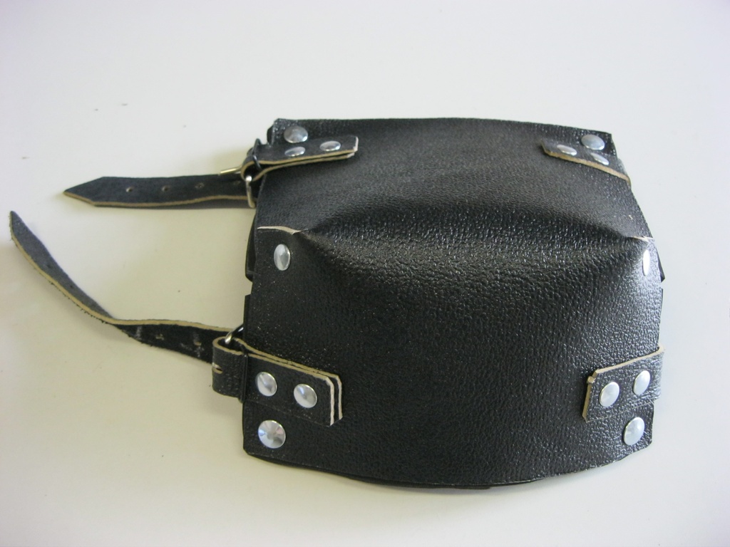 Knieschützer aus Rindsleder mit Kautschuk-Polsterung