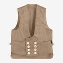 FHB EMIL Zunftweste Trenkercord oliv-braun