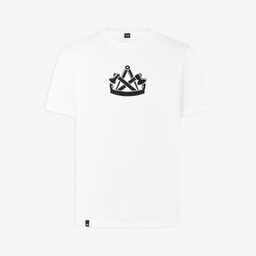[90410-10-S] FHB KLAAS T-Shirt Zunftzeichen Zimmermann (weiß, S)