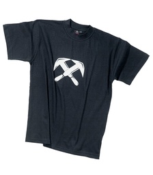 [90420-20-S] FHB TILL T-Shirt Zunftzeichen Dachdecker (schwarz, S)