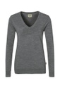 HAKRO Damen V-Pullover Merino-Wolle No. 134