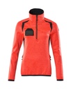 MASCOT® ACCELERATE SAFE Damen Fleecepullover mit kurzem Reißverschluss