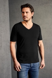 [3082F9DXXL] promodoro Men’s Slim Fit V-Neck-T 3082F (black, XXL)
