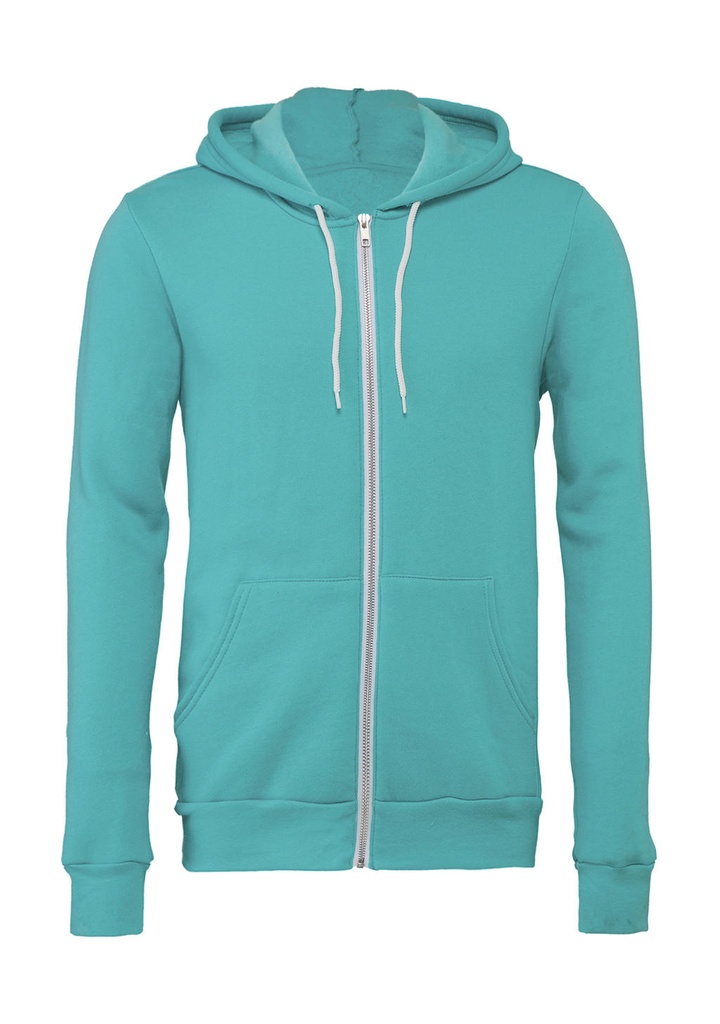 BELLA Unisex Poly-Cotton Full Zip Hoodie