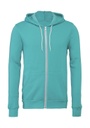 BELLA Unisex Poly-Cotton Full Zip Hoodie