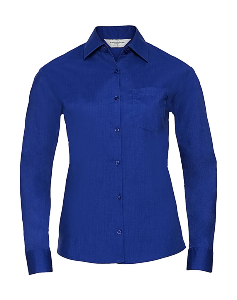 RUSSELL Ladies` LS Poplin Shirt