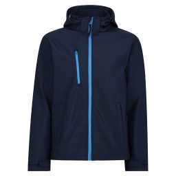 [948.17.260.8] REGATTA Venturer 3-Layer Hooded Softshell Jacket (Navy/French Blue, 3XL)