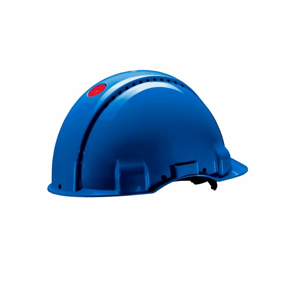 3M™ G3000 Schutzhelm G30DUB in Blau, belüftet, mit Uvicator, Pinlock und Lederschweißband