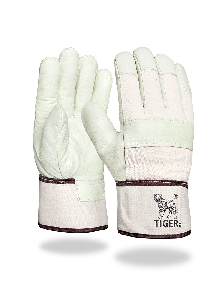 Tiger® Rindnarbenlederhandschuh Polyacrylfutter
