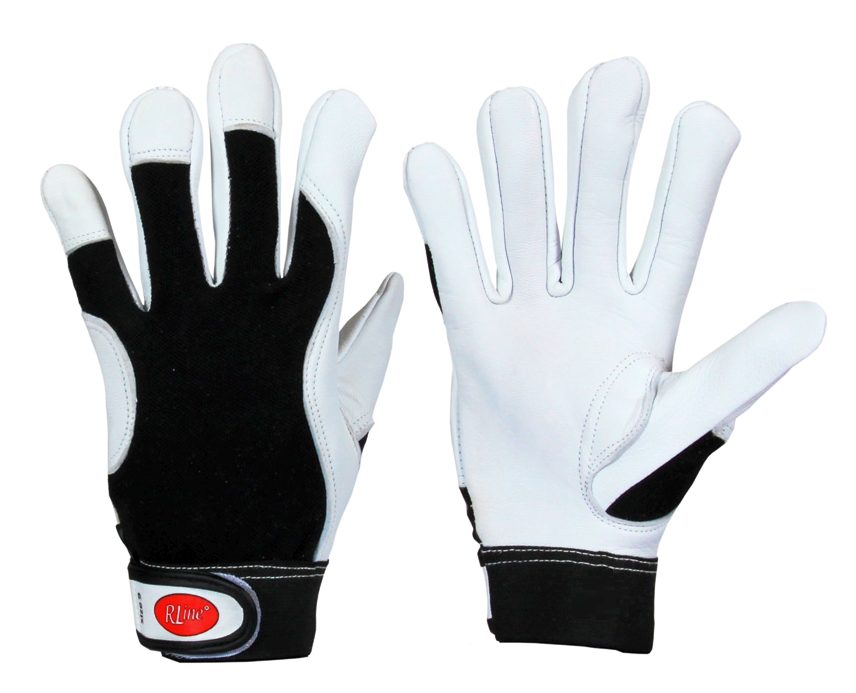 RLine® Ziegen-Nappalederhandschuh Klettverschluss