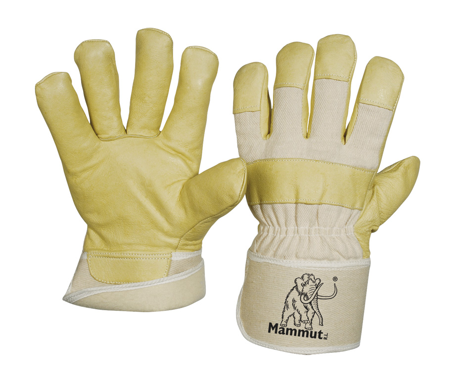Mammut® Winter TOP-Schweinsnarbenleder - Handschuh gelb Größe 11 komplett mit Schaumfutter
