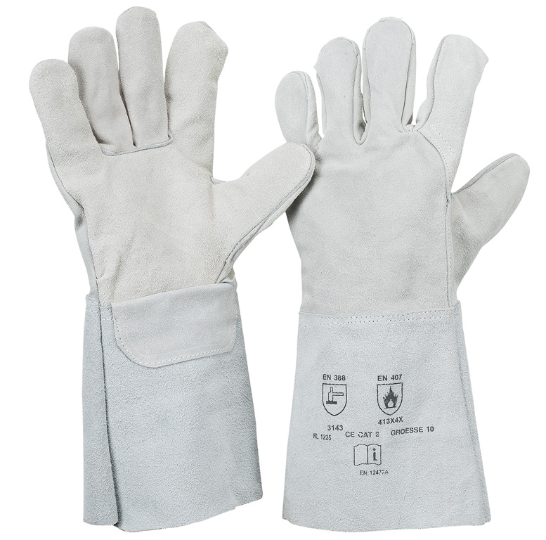 R.L. Schweißerhandschuh Rindkernspaltleder Größe 10