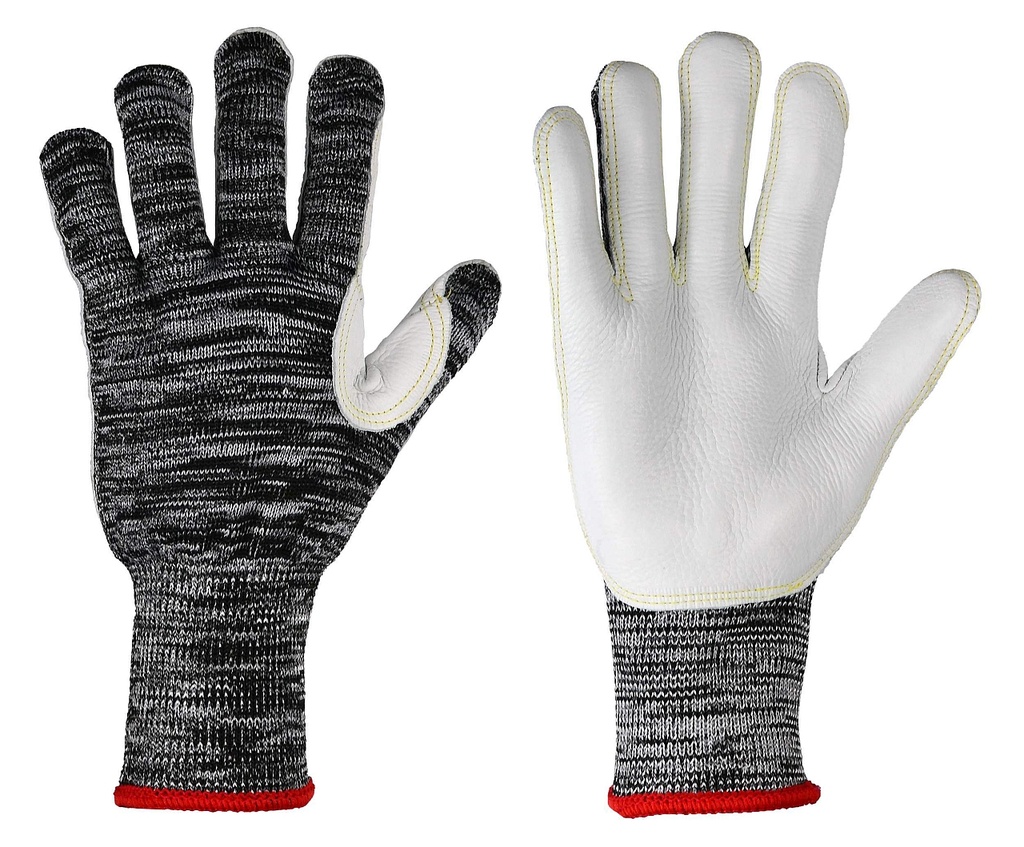 R.L. Schnittschutz-Handschuh &quot;Protect Pro&quot; Handfläche mit Rindnarbenleder verstärkt