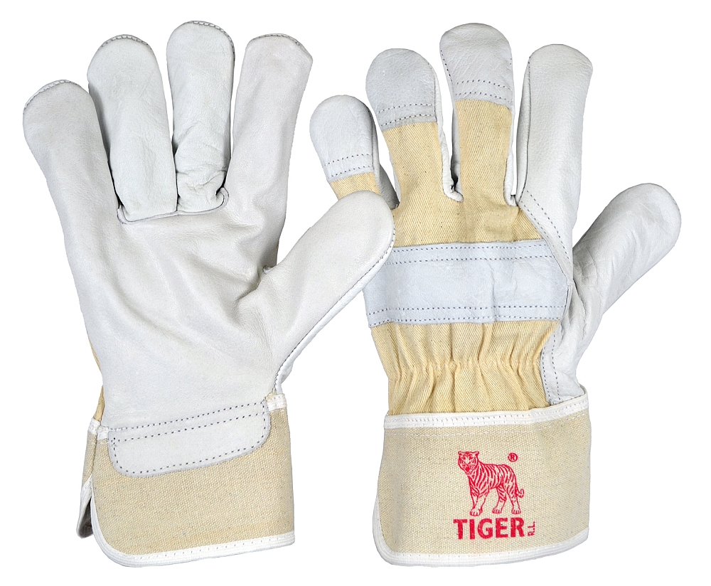 Tiger® Rindnarbenlederhandschuh