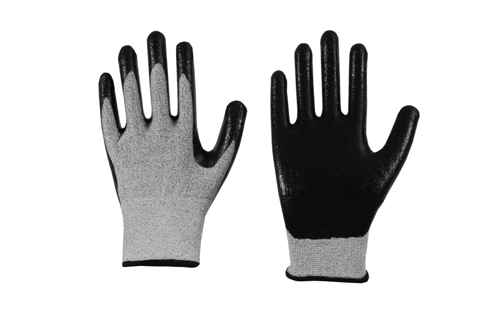 Solidstar® Schnittschutz-Handschuh Nitril-Schaum-Beschichtung CE CAT 2
