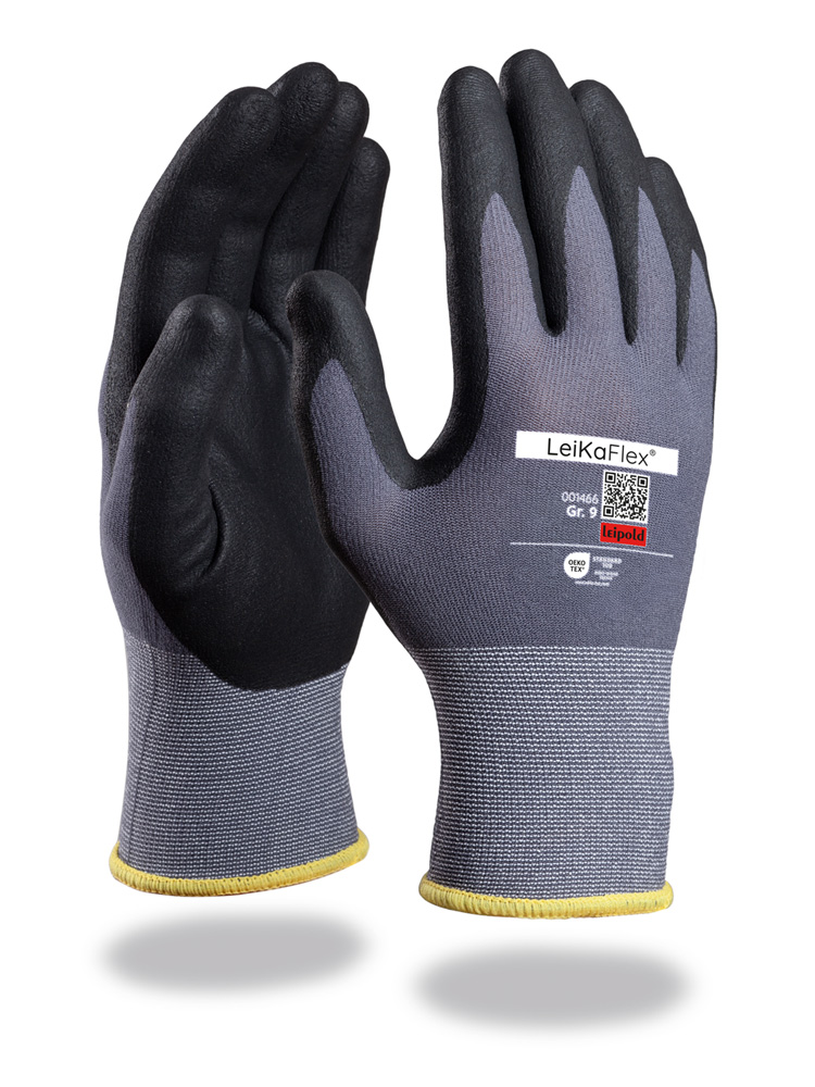 LeiKaFlex® Feinstrickhandschuh Nitril-Beschichtung
