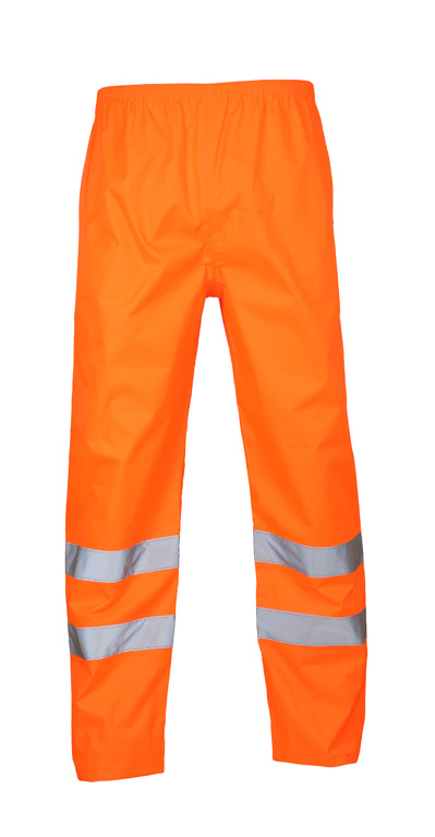 LeiKaTex® Regenbundhose Warnschutz warnorange