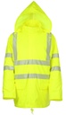 R.L. Warnschutz-Regenjacke nach EN ISO 20471 + EN 343 PU-Stretch neongelb