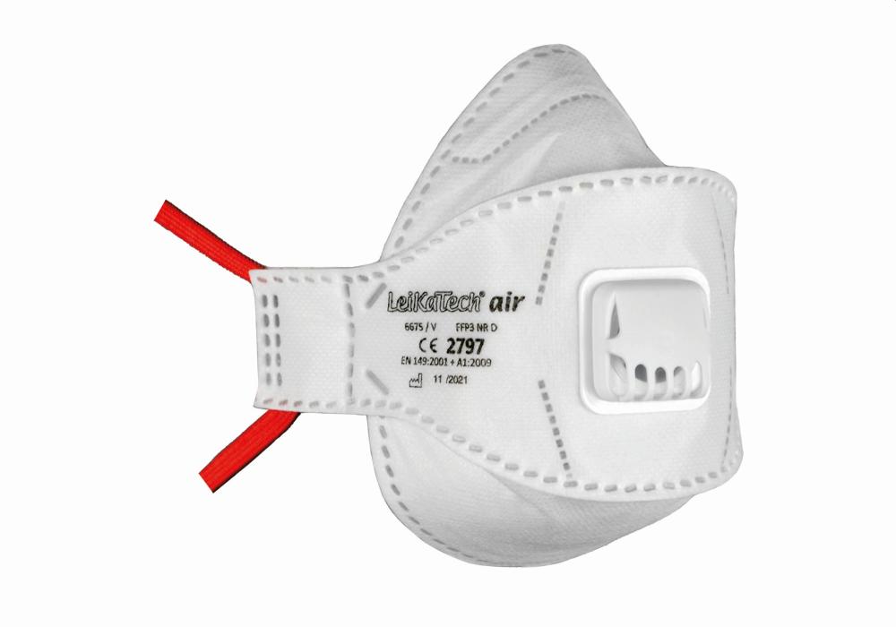LeiKaTech® Air FFP3 Faltmaske Ausatemventil NR D
