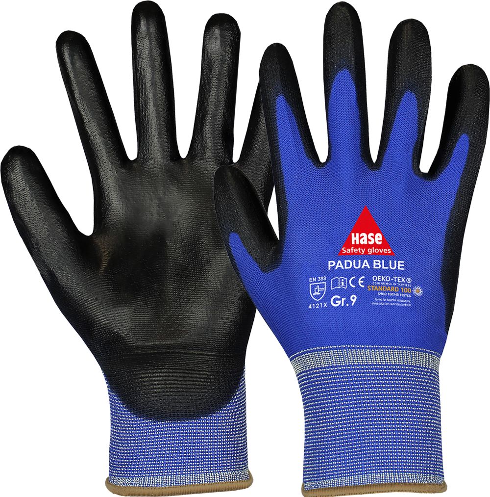 HASE Handschuhe Montage Feinstrick PADUA BLUE