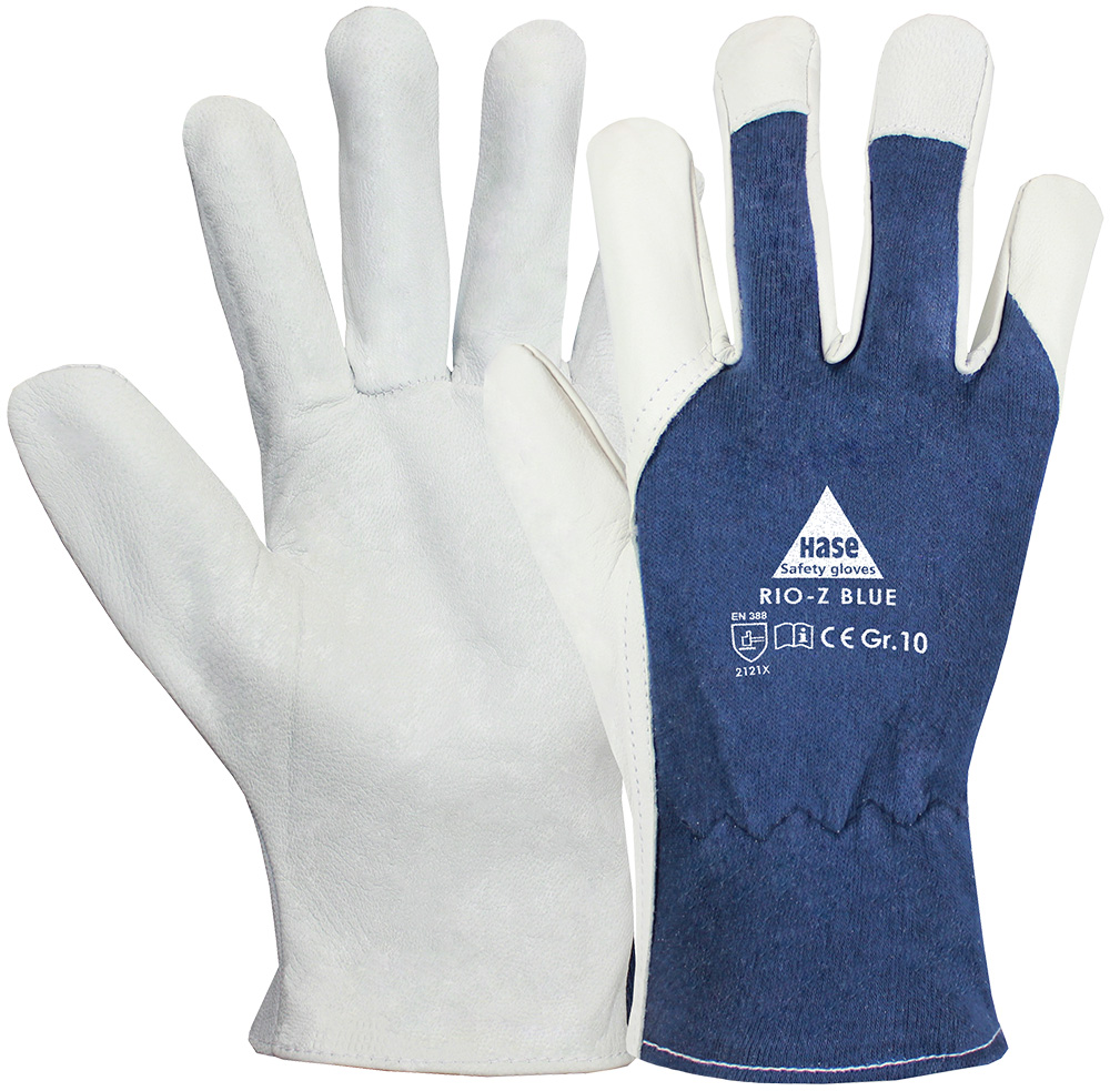 HASE Handschuhe Narbenleder RIO-Z BLUE