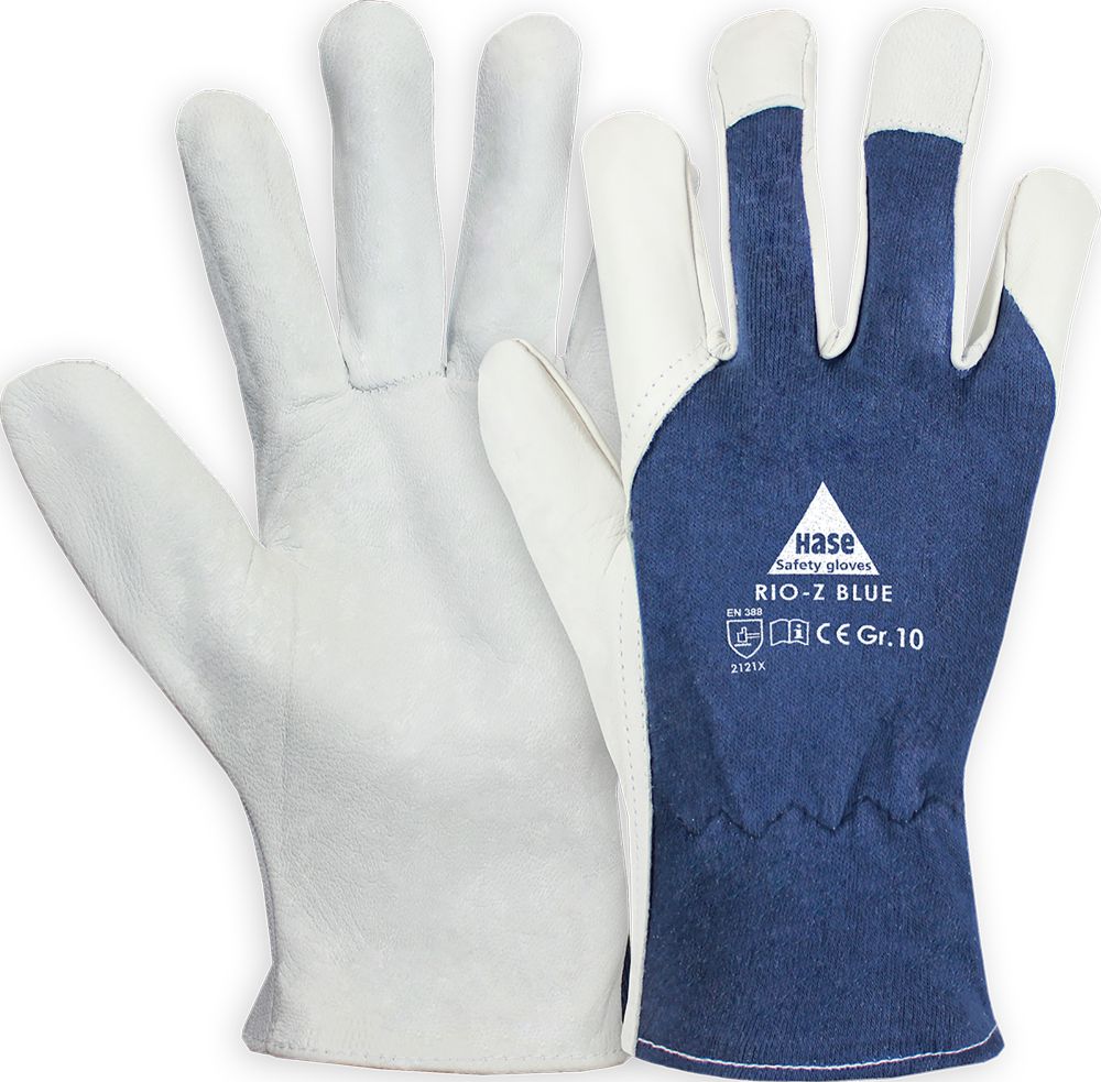 HASE Handschuhe Narbenleder RIO-Z BLUE