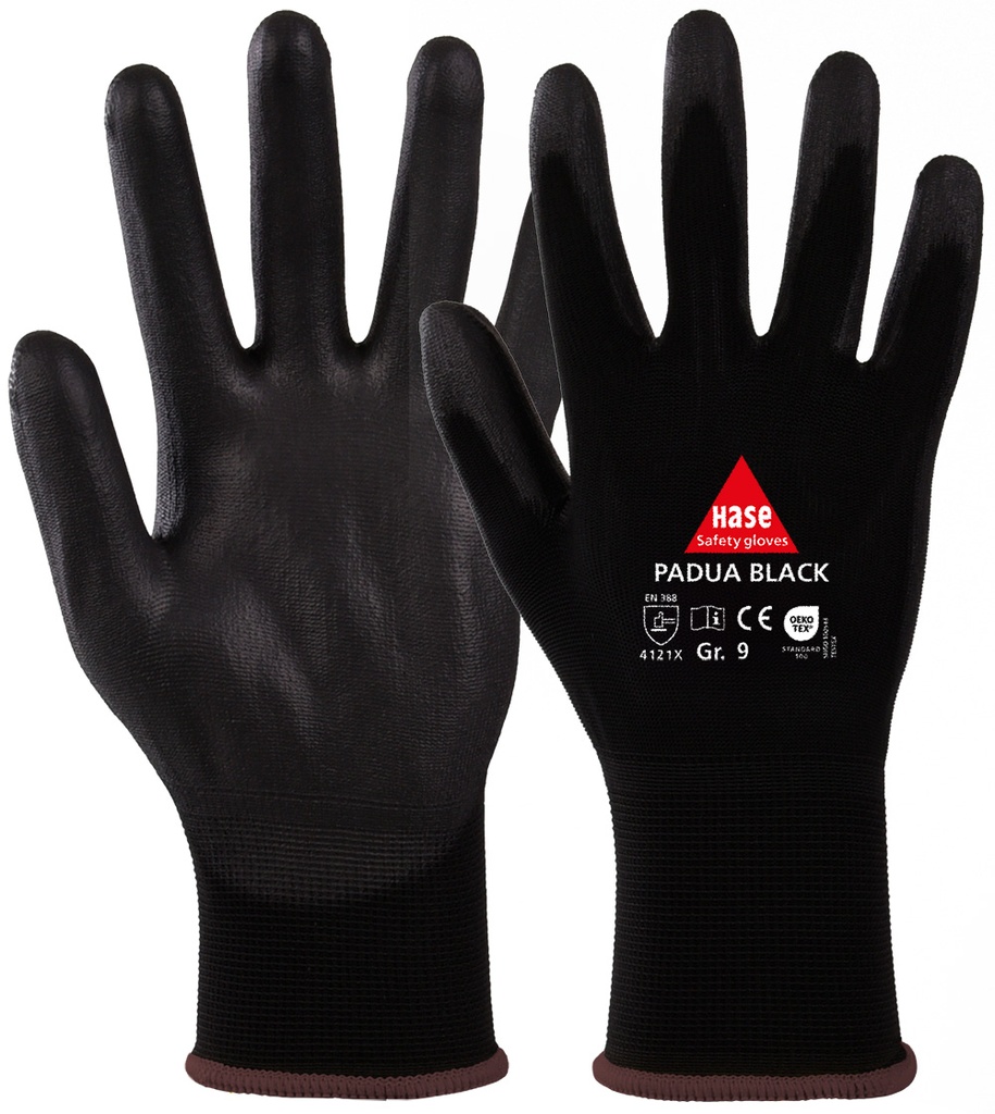 HASE Handschuhe Montage Feinstrick PADUA BLACK