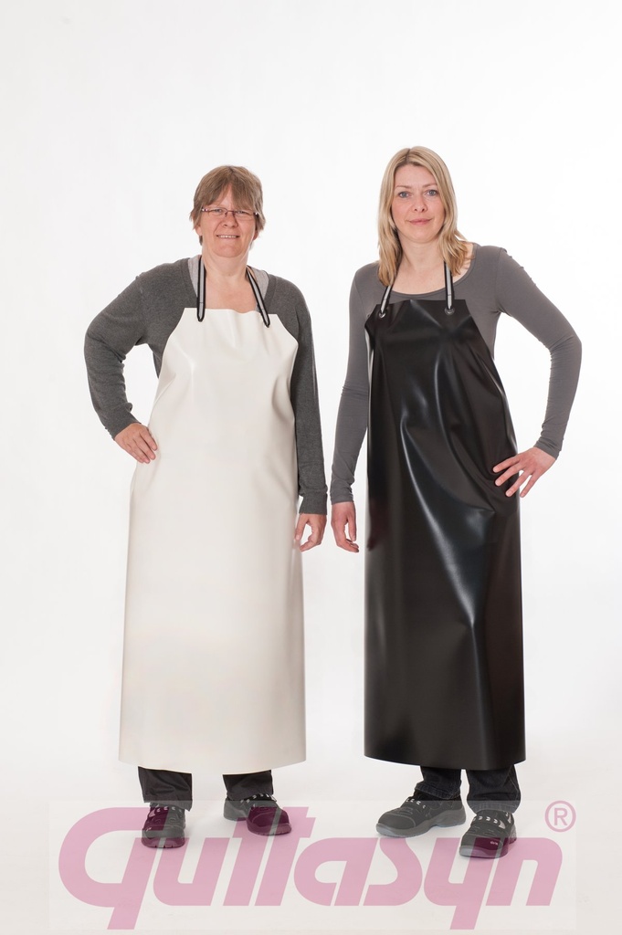 Guttasyn® PVC-Schürze 0,3 mm ohne Gewebe weiß 90x120cm MR 3/12 w