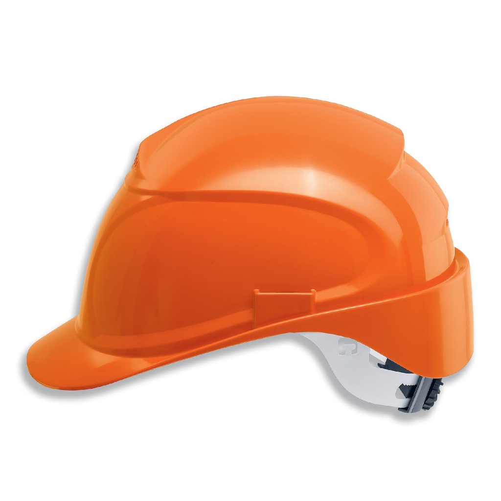 uvex Schutzhelm airwing, Größe 52 cm - 61 cm, orange, langer Schirm