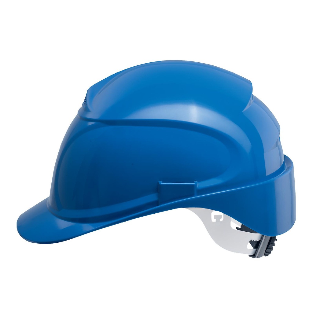 uvex Schutzhelm airwing, Größe 52 cm - 61 cm, blau, langer Schirm