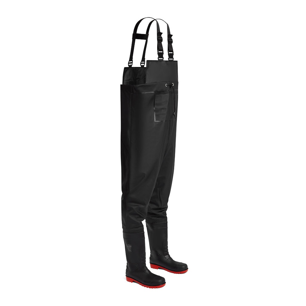 PORTWEST® FW74 - Sicherheits Brust-Watstiefel S5 Schwarz