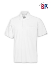 [1612-181-21-6XL] BP Knitwear Shirts Super Wash Poloshirt für Sie &amp; Ihn 1612-181 (weiß, 6XL)