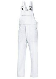 [1413-060-21-29] BP Workwear® Workwear Basic Basic-Latzhose aus Baumwolle 1413-060 (weiß, 29)