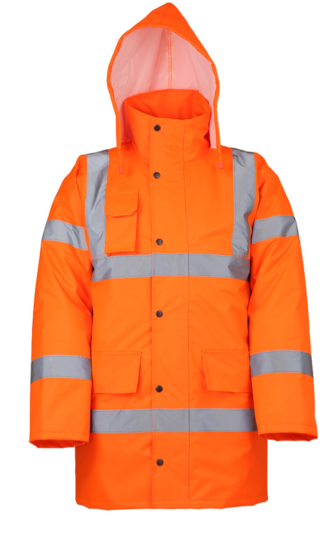LeiKaTex® Regenparka Warnschutz warnorange