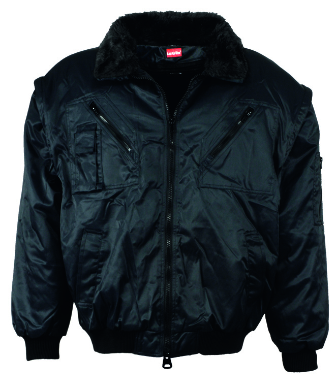 LeiKaTex® ZILLERTAL Pilotenjacke Winter schwarz