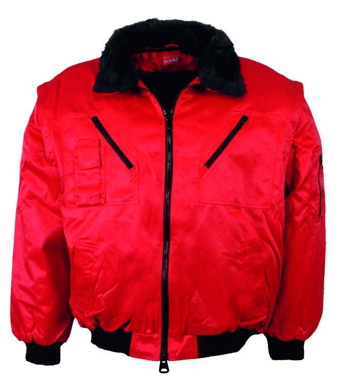LeiKaTex® PITZTAL Pilotenjacke Winter rot